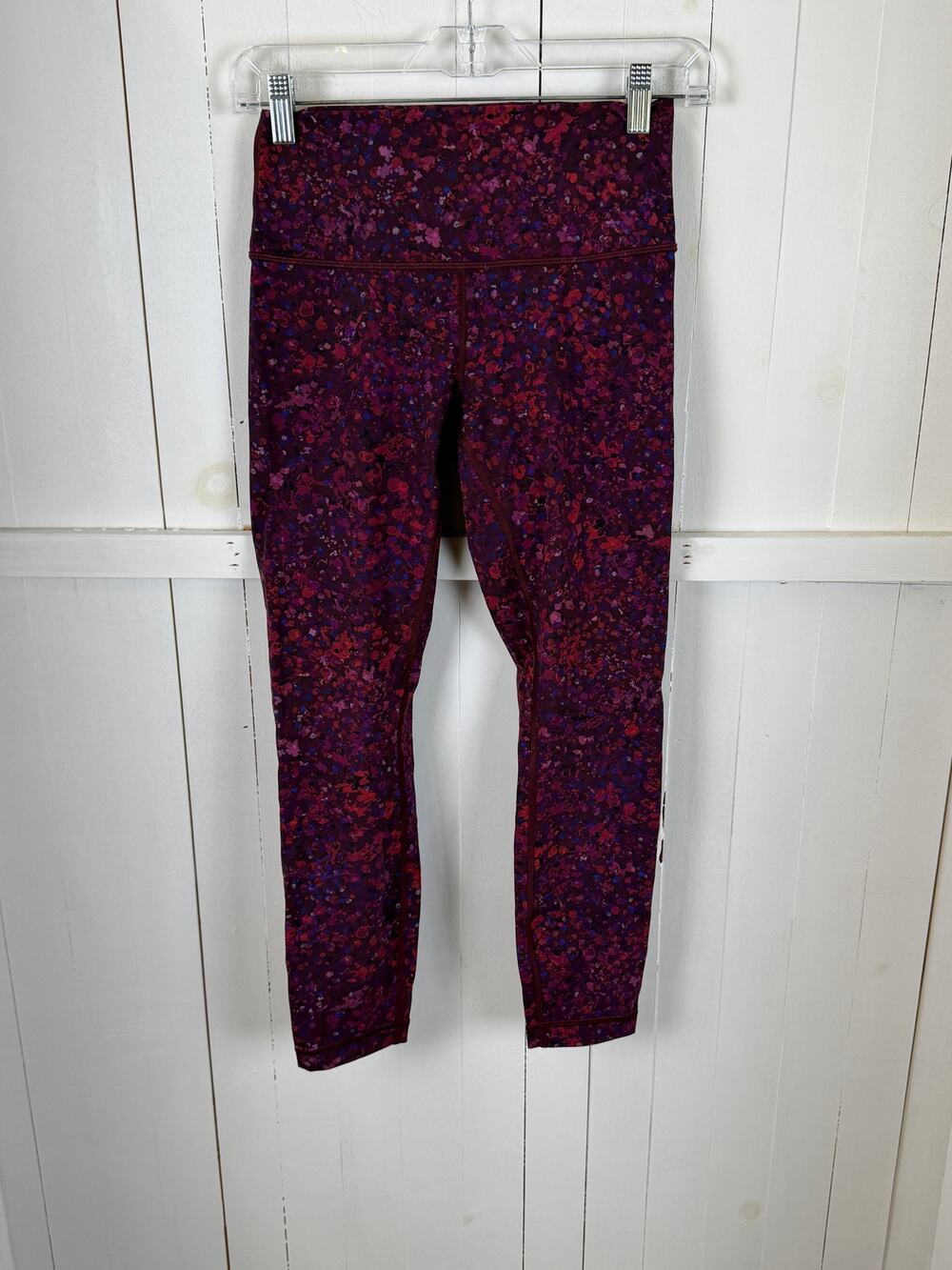 Lululemon Purple Pink Ankle Leggings Size 6 Excellent
